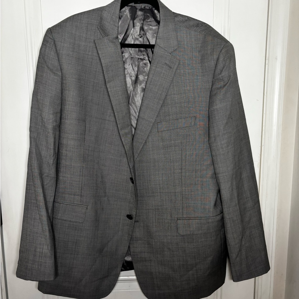 Ralph Lauren Gray Two-Button Blazer – Men’s Classic Fit Suit Jacket
